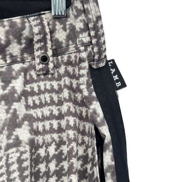 L.A.M.B. x Burton Snowboarding Pants Tuxedo Dryride Ski Gray Women SZ Small Lamb - Picture 6 of 15